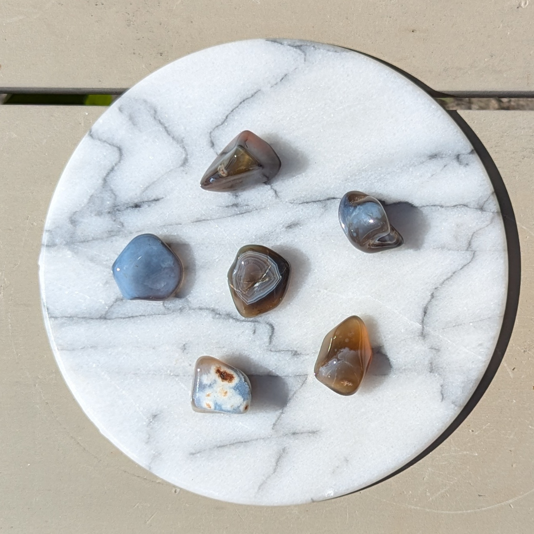 Botswana agat lommesten - Billede 3