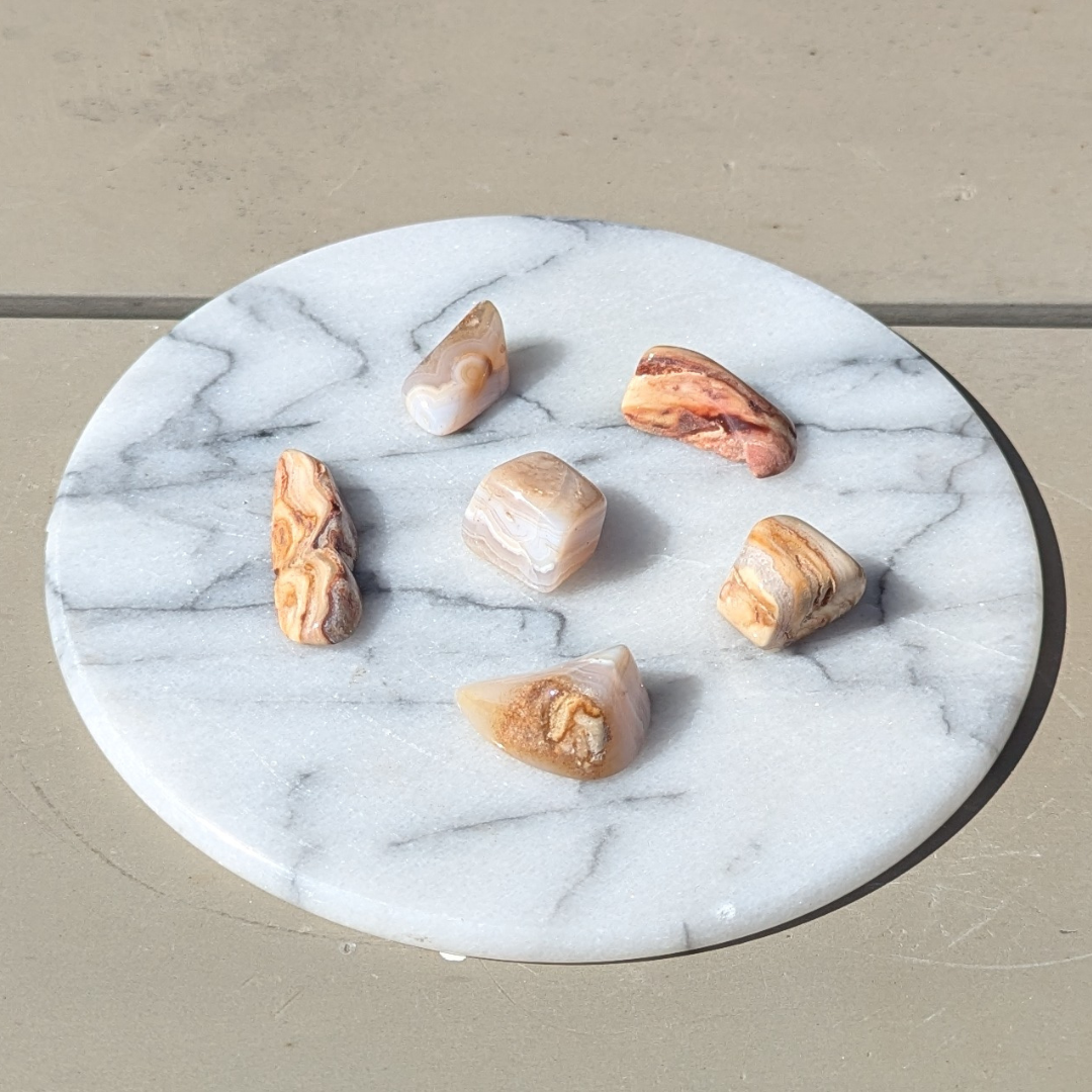 Agat fra Rumænien lommesten - Billede 2