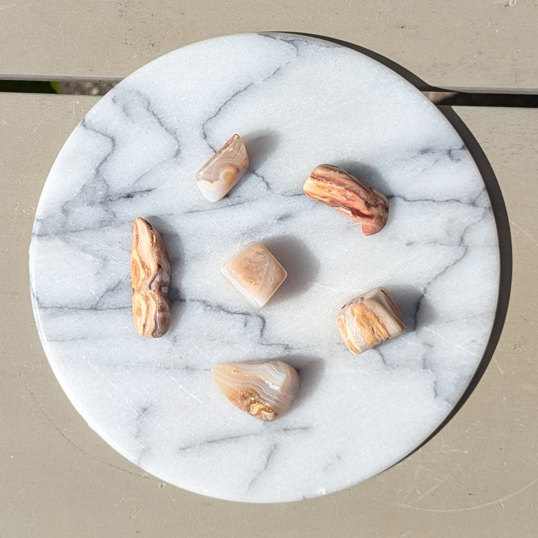 Agat fra Rumænien lommesten - Billede 3