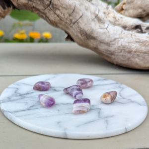 bånd ametyst lommesten