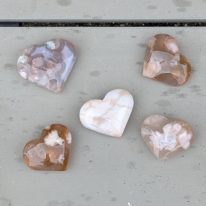 Blomster agat hjerter