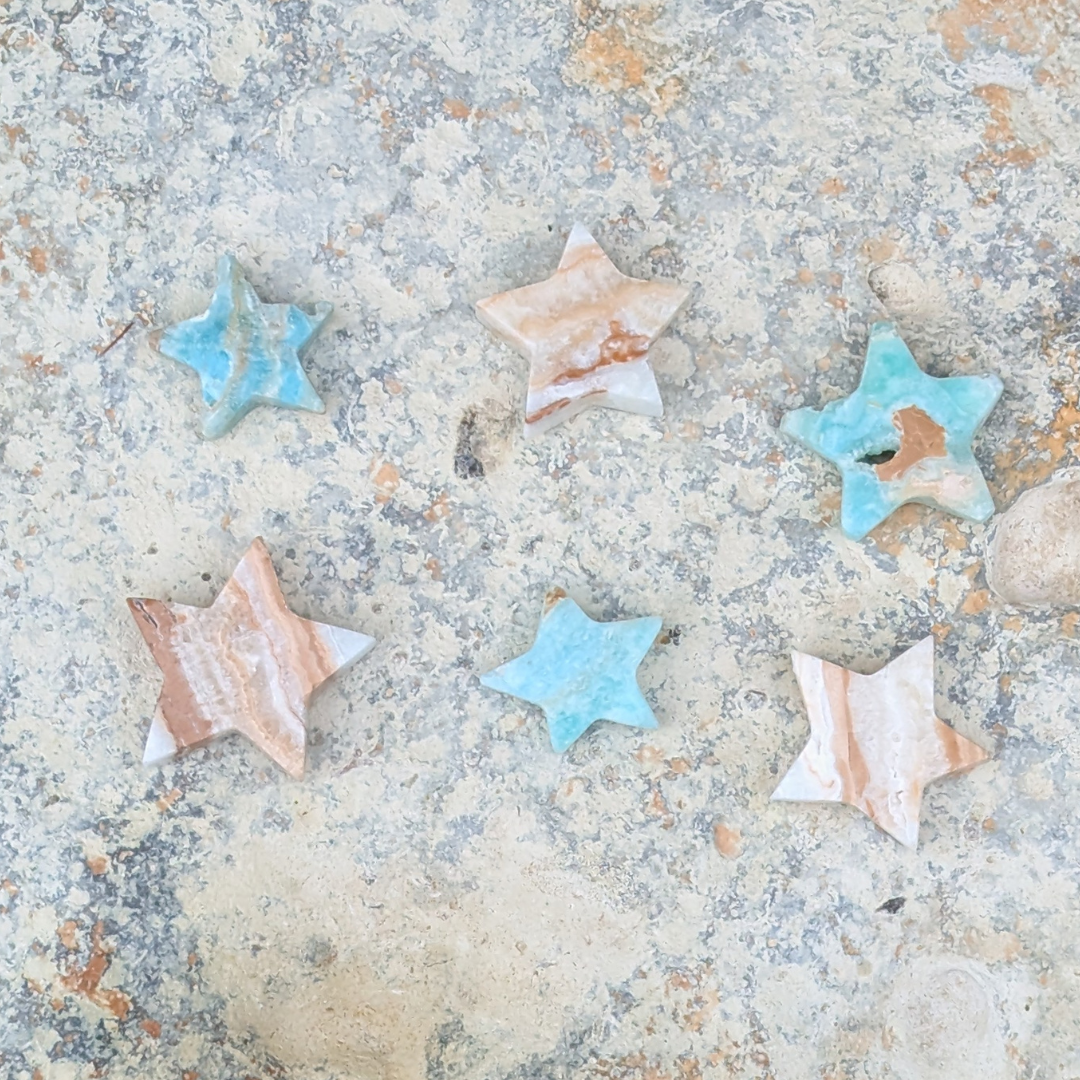 caribisk calcit stjerner