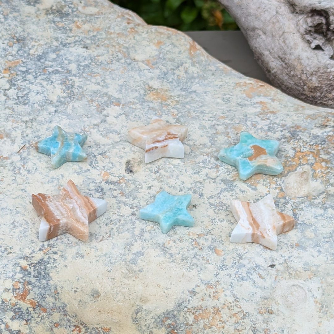 caribisk calcit stjerner