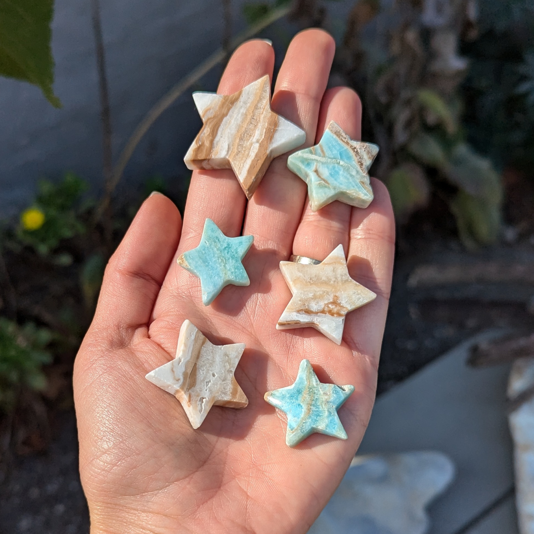 caribisk calcit stjerner