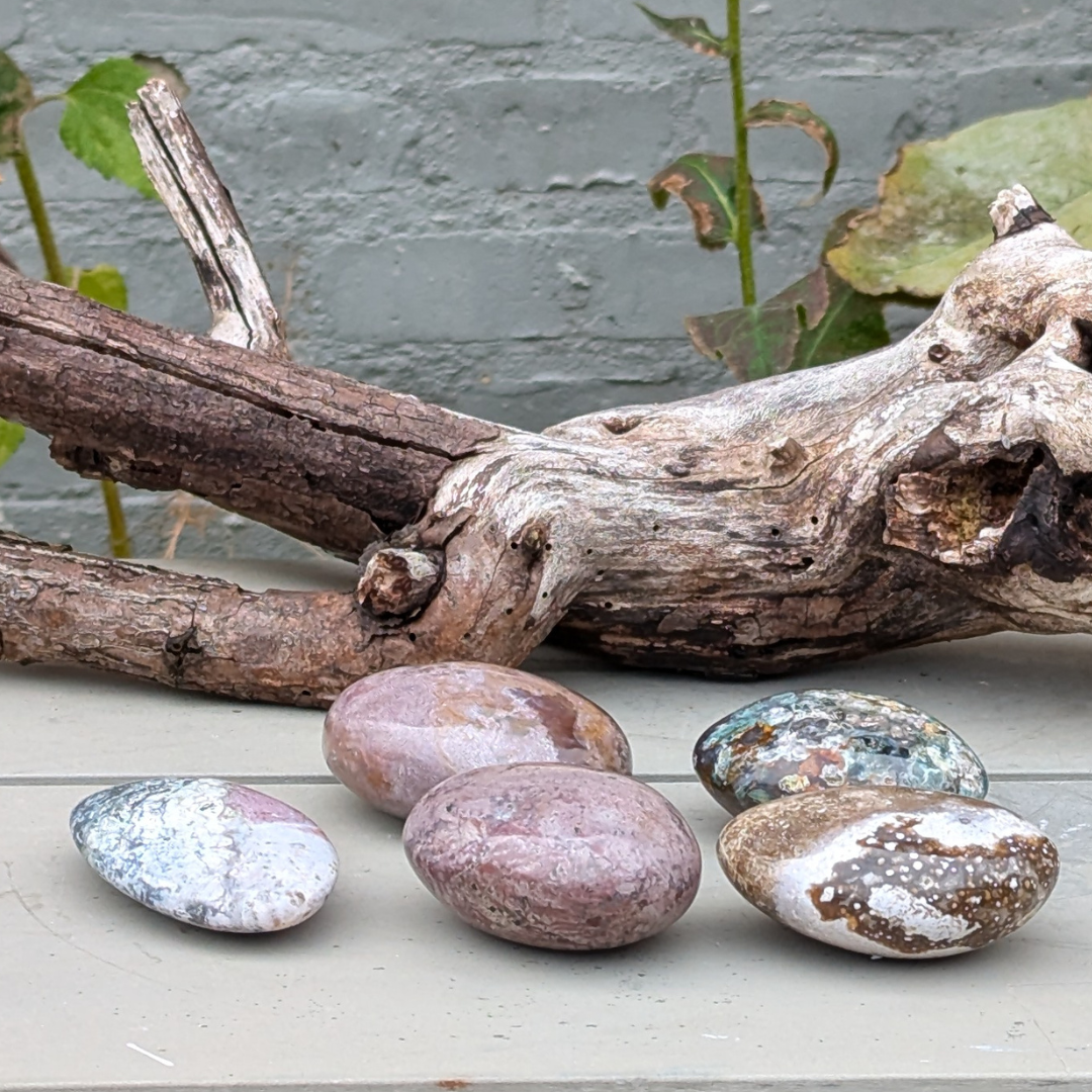 ocean jaspis hånd sten