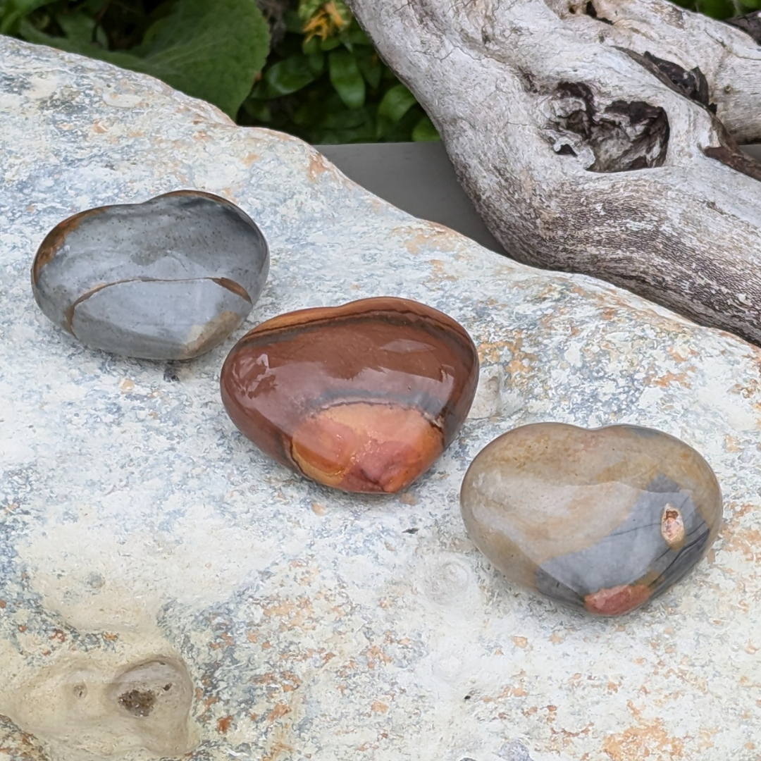 polychrome jaspis hjerter