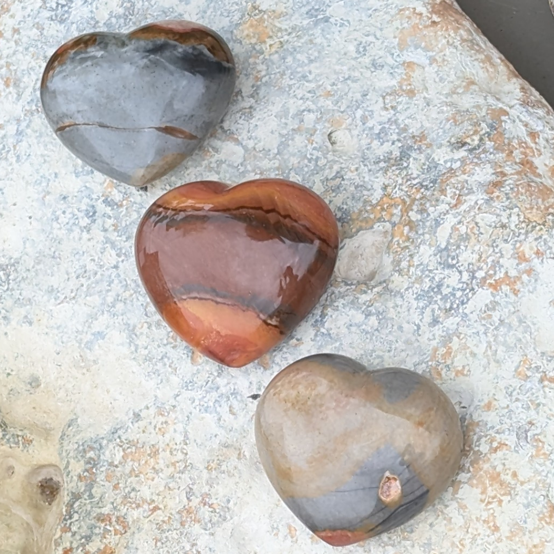 polychrome jaspis hjerter