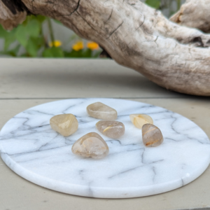 rutilkvarts lommesten