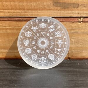 selenit plade med stjernetegn