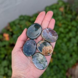 Sten og krystal ocean jaspis nussesten