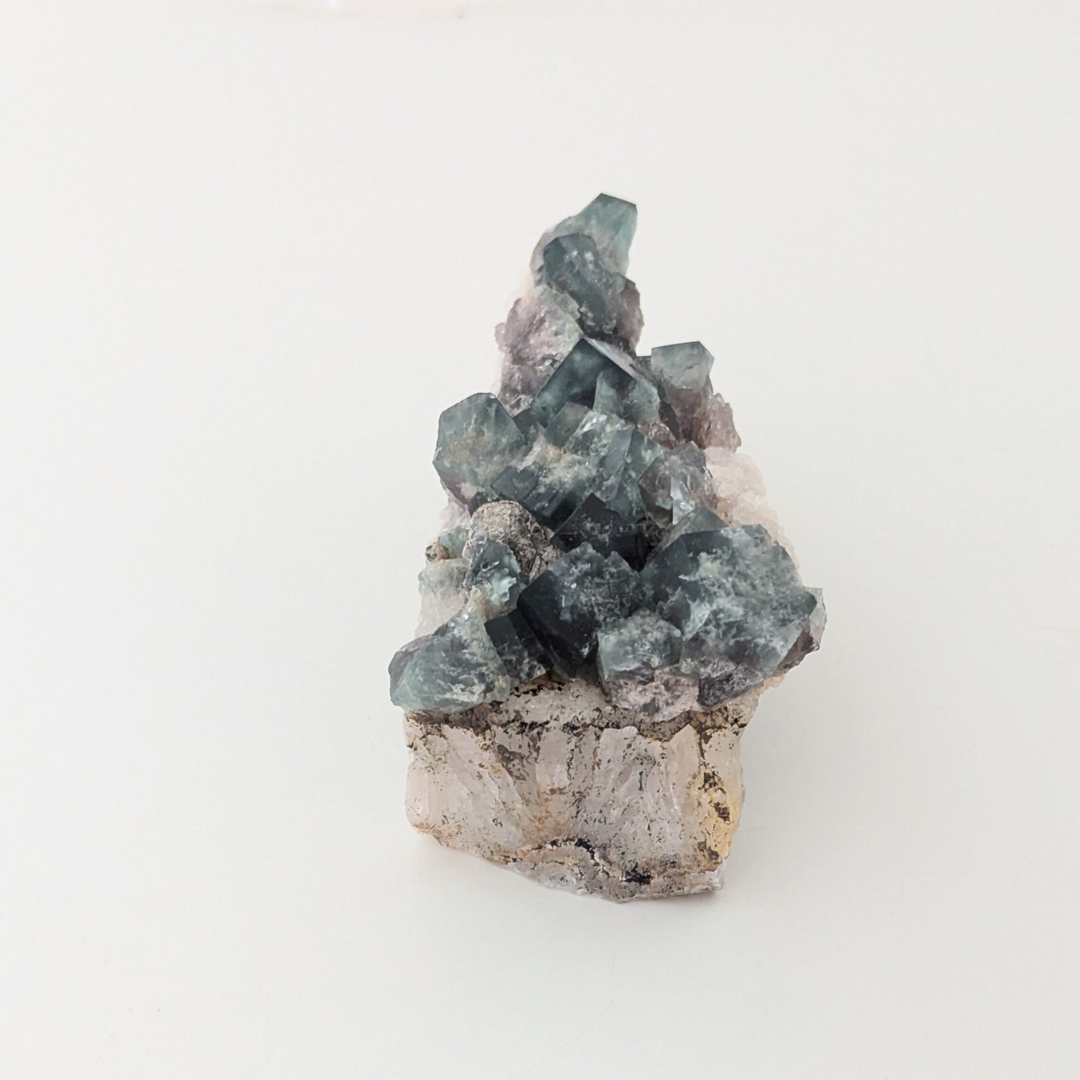 colorshift fluorit med kvarts og galena