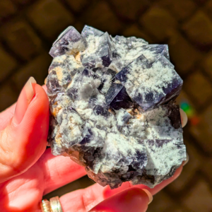 colorshift fluorit med kvarts