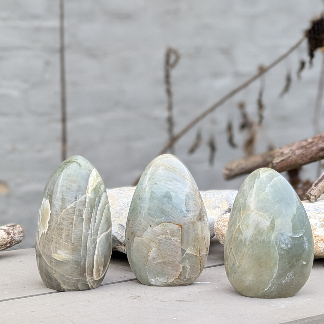 grøn månesten freeform