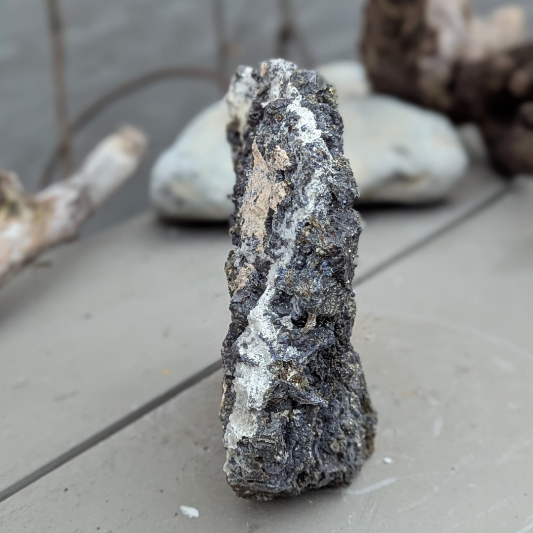 galena med pyrit og calcit