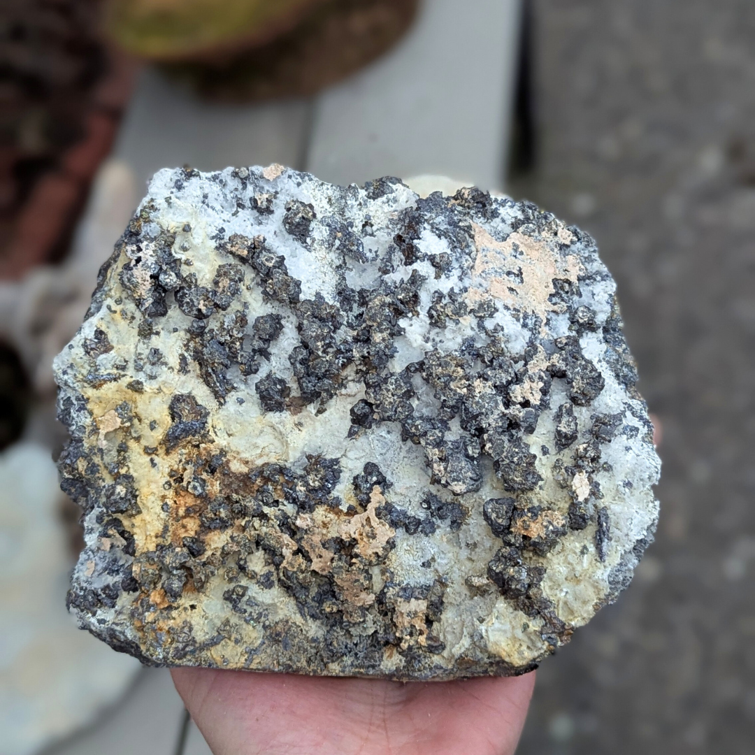 galena med pyrit og calcit