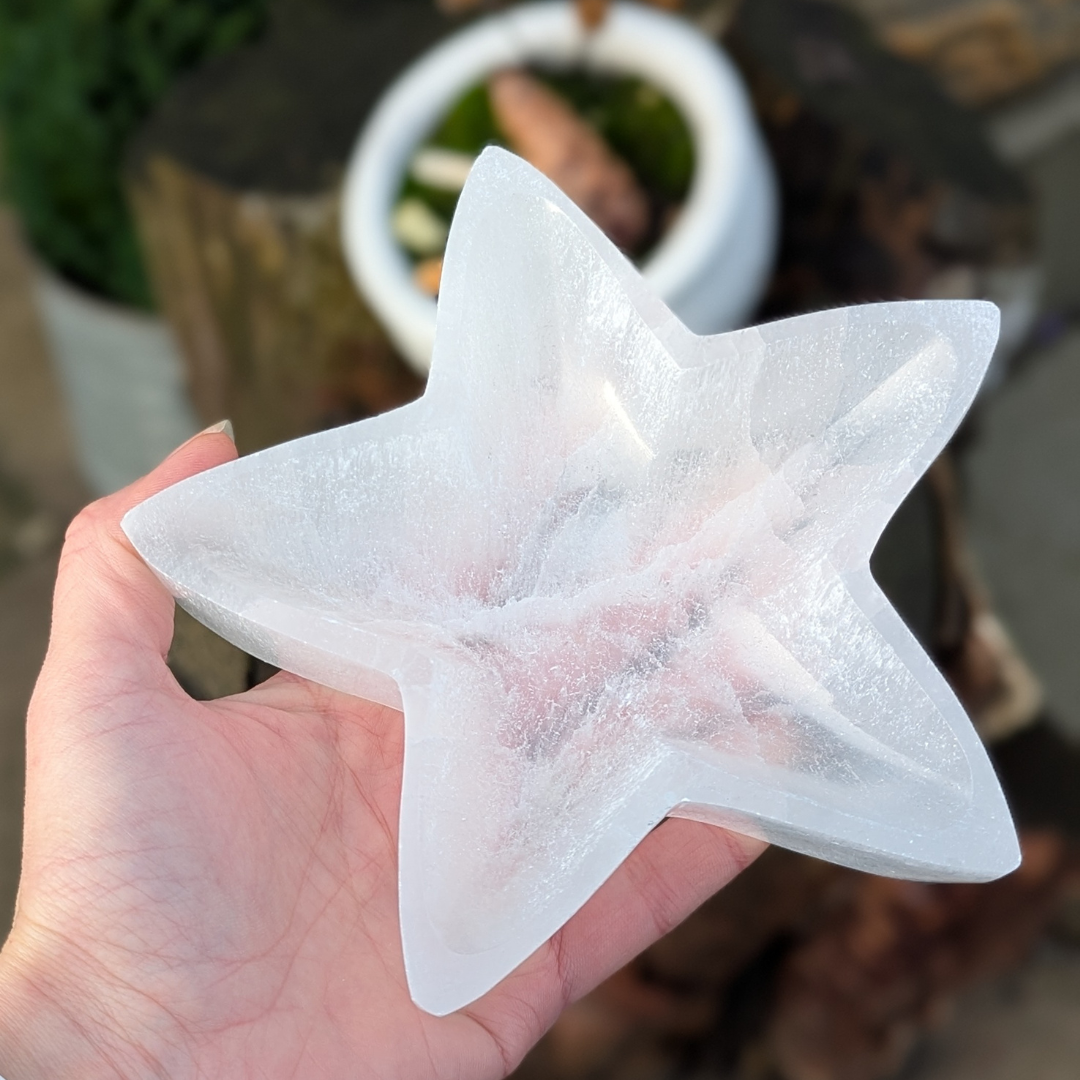 selenit skål stjerne