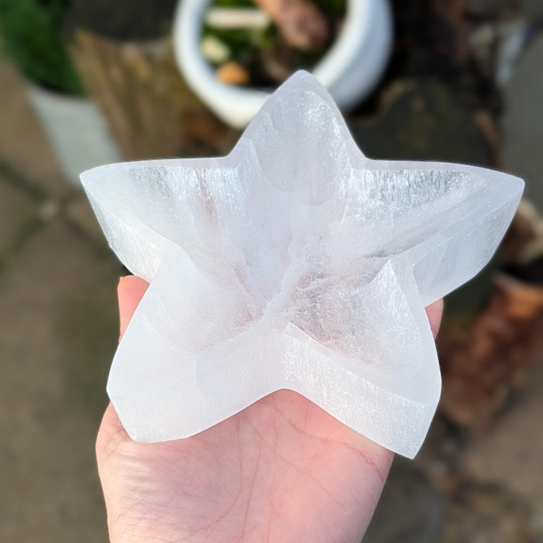 selenit skål stjerne